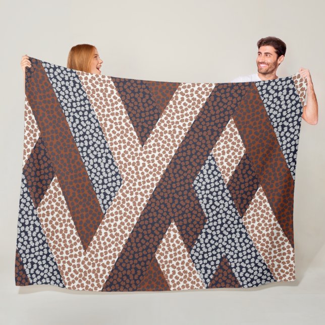 Manta Polar Floral abstracta paralizada I (In situ)