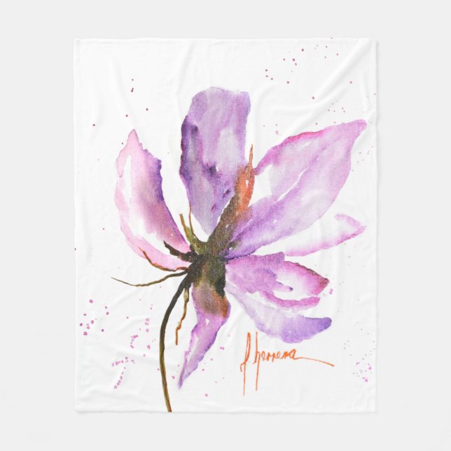 Manta Polar Floral audaz IV (Anverso)