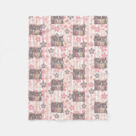 Manta Polar Floral Boho Mama