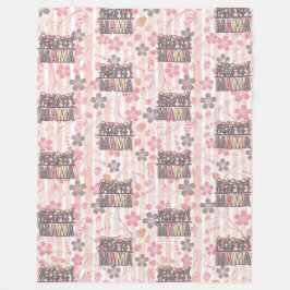 Manta Polar Floral Boho Mama