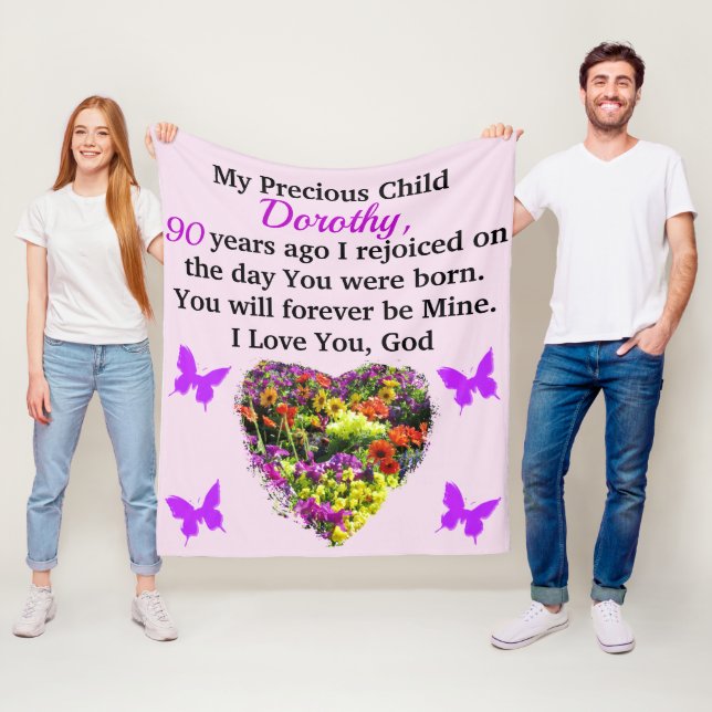 Manta Polar FLORAL DE bonito PERSONALIZADA 90 (In situ)