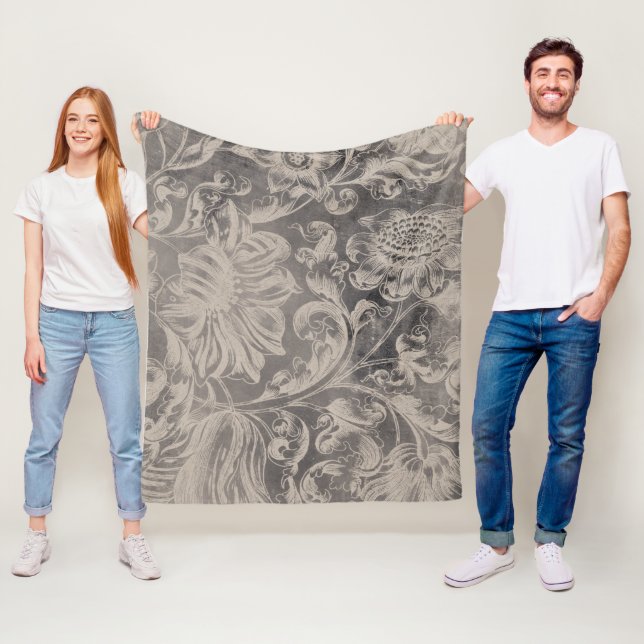 Manta Polar Floral de mayor edad (In situ)