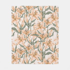 Manta Polar Floral estética