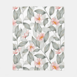 Manta Polar Floral estética