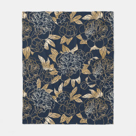 Manta Polar Floral estética