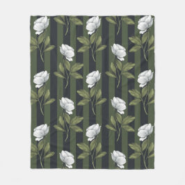 Manta Polar Floral estética