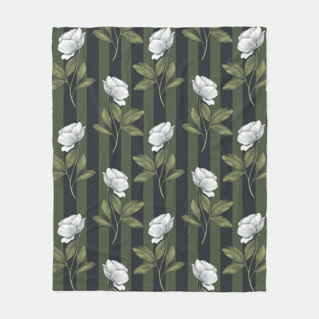 Manta Polar Floral estética (Anverso)