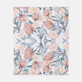 Manta Polar Floral estética