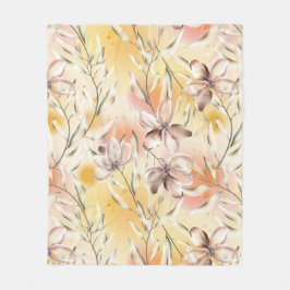 Manta Polar Floral estética