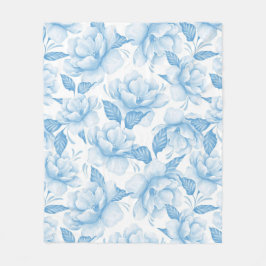 Manta Polar Floral estética