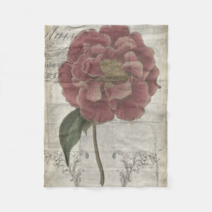 Manta Polar Floral francesa III