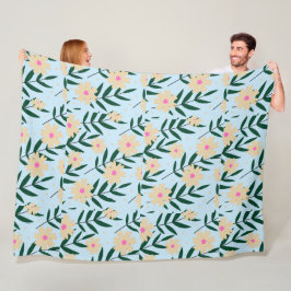 Manta Polar Floral moderna y elegante