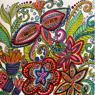 Manta Polar Floral multicolor