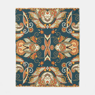 Manta Polar Floral Paisley Bandanna: Ornamento Tradicional