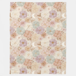 Manta Polar Floral Prado Celestial