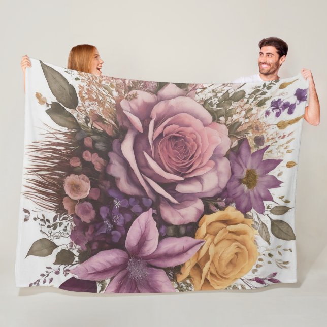 Manta Polar Floral romántica (In situ)