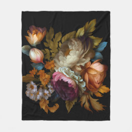 Manta Polar Floral romántica dramática del "viejo mundo"