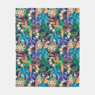 Manta Polar Floral tropical