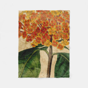 Manta Polar Floral vibrante I