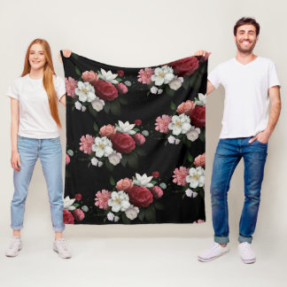 Manta Polar floral vintage