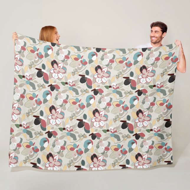 Manta Polar Florales de invierno neutrales (In situ)