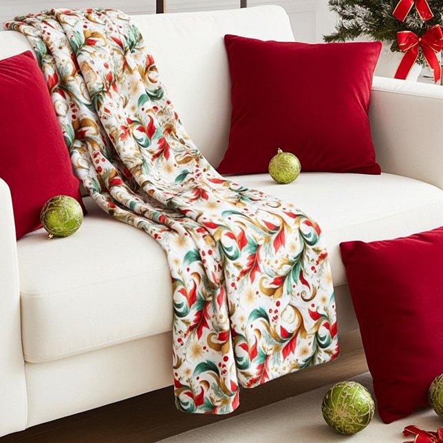 Manta Polar Florales de Navidad giradas (Subido por el creador)