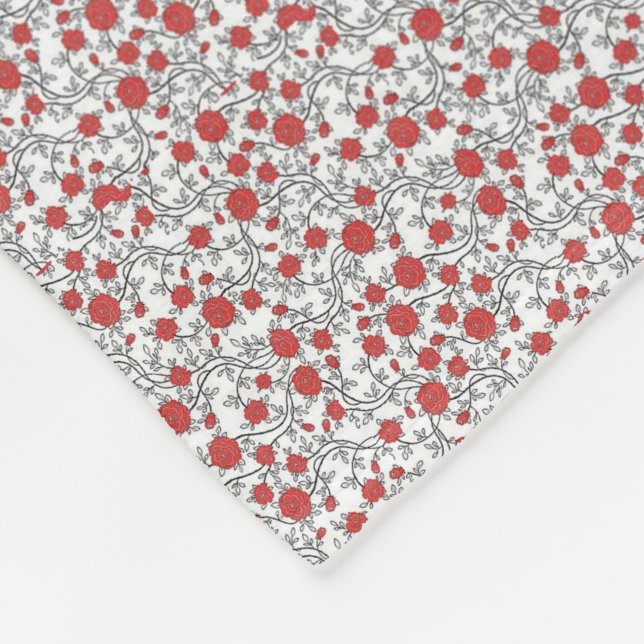 Manta Polar Florales de primavera (Esquina)