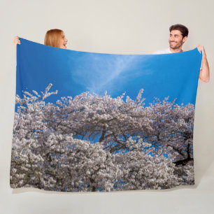 Manta Polar Florecimiento de cerezo de primavera