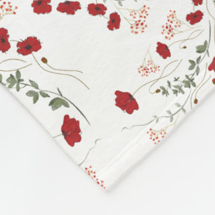 Manta Polar Flores