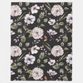 Manta Polar Flores acuáticas románticas