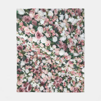 Manta Polar Flores artificiales coloridas: fondo vibrante