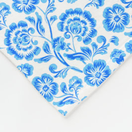 Manta Polar Flores azules