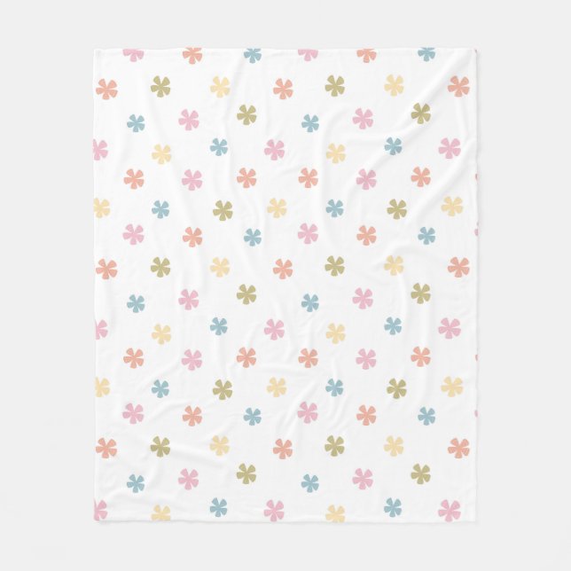 Manta Polar Flores bebé Fleece Blanket (Anverso)