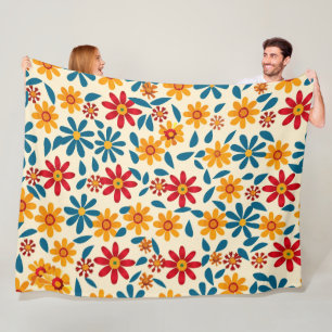 Manta Polar Flores de alegría 60x80 Fleece Blanket