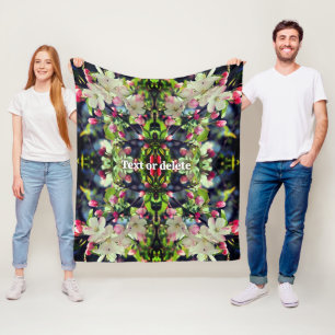 Manta Polar Flores de arce de primavera Resumen Personalizado