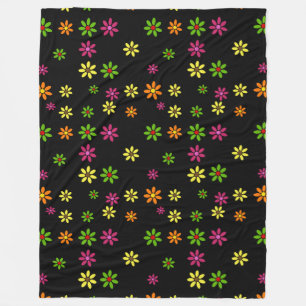 Manta Polar Flores de arte pop sin fisuras + tus ideas