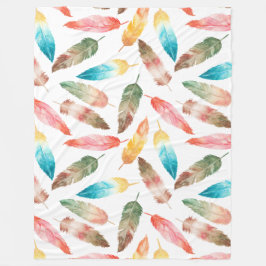 Manta Polar Flores de color