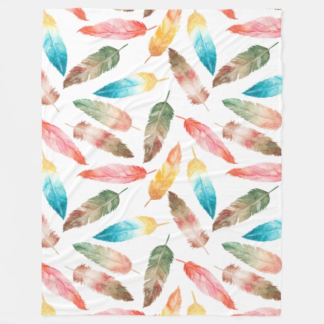 Manta Polar Flores de color (Anverso)