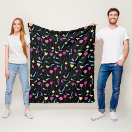 Manta Polar Flores de colores