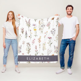 Manta Polar Flores de colores, flores silvestres, vegetación,