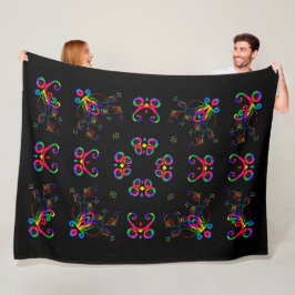 Manta Polar Flores de Fiesta de Baile