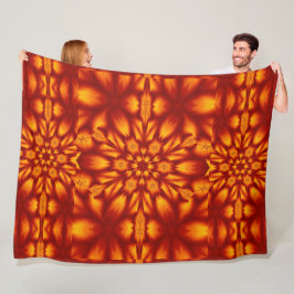 Manta Polar Flores de fuego bohemias 73