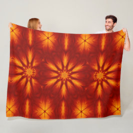 Manta Polar Flores de fuego bohemias 75