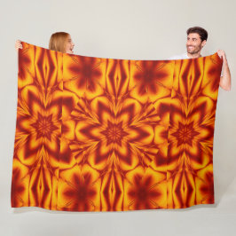 Manta Polar Flores de fuego bohemias 76