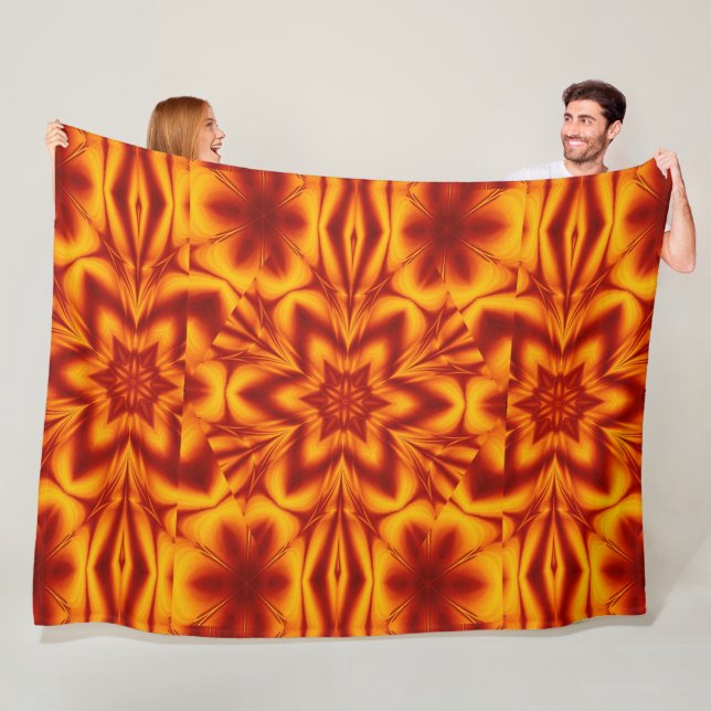 Manta Polar Flores de fuego bohemias 76 (In situ)