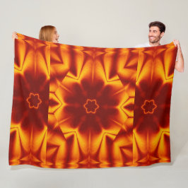 Manta Polar Flores de fuego bohemias 77