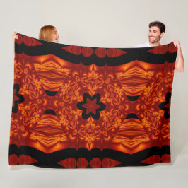 Manta Polar Flores de fuego bohemias 78