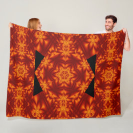 Manta Polar Flores de fuego bohemias 79