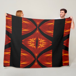 Manta Polar Flores de fuego bohemias 83