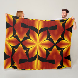 Manta Polar Flores de fuego bohemias 91